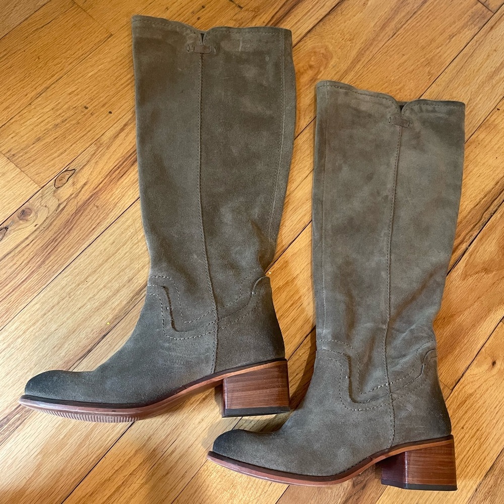 Diba True Wind Reder Rider Suede Riding Boots EUC - Picture 3 of 7
